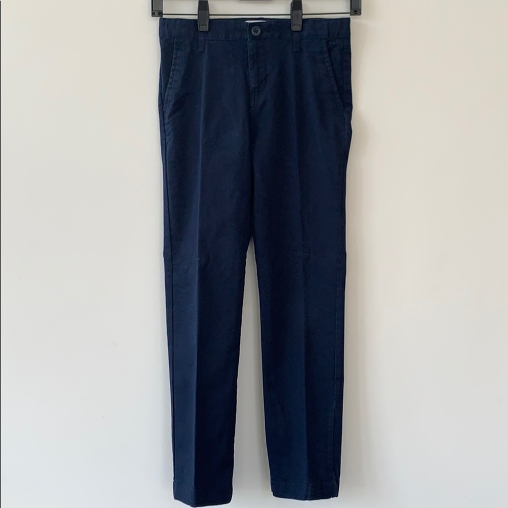 Old Navy Boys Blue Skinny Uniform Pants #C0021